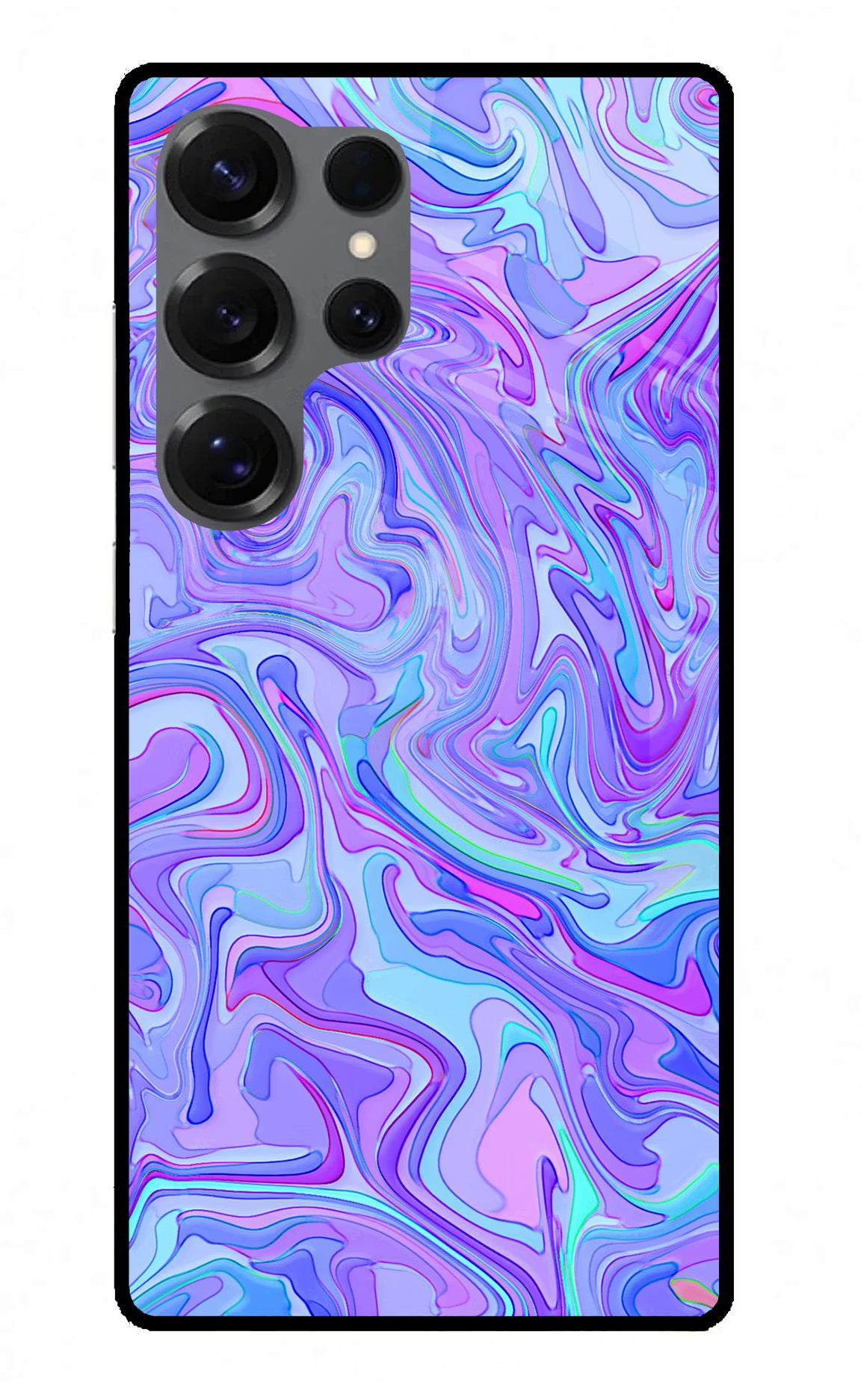 Glitter Samsung S25 Ultra Glass Case Back Cover by Casekaro