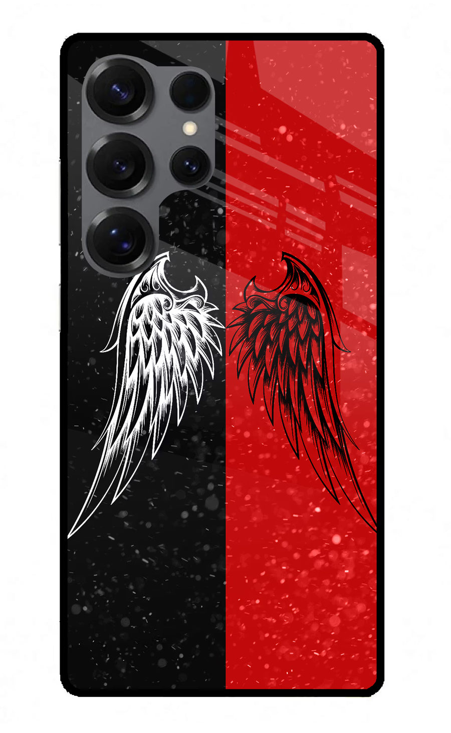 Wings Samsung S25 Ultra Back Cover, Metal case