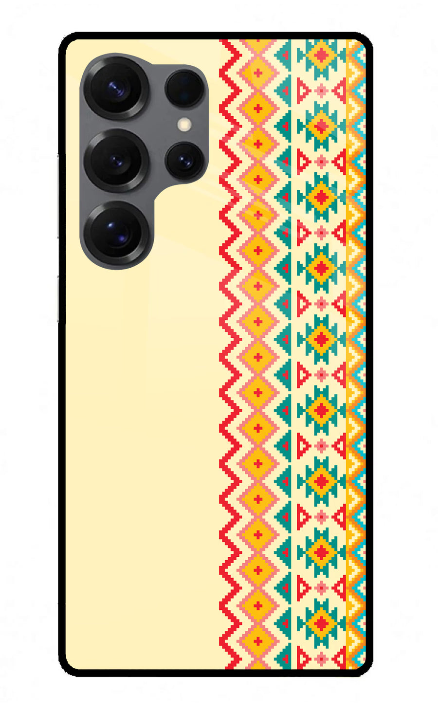 Ethnic Seamless Samsung S25 Ultra Back Cover, Metal case