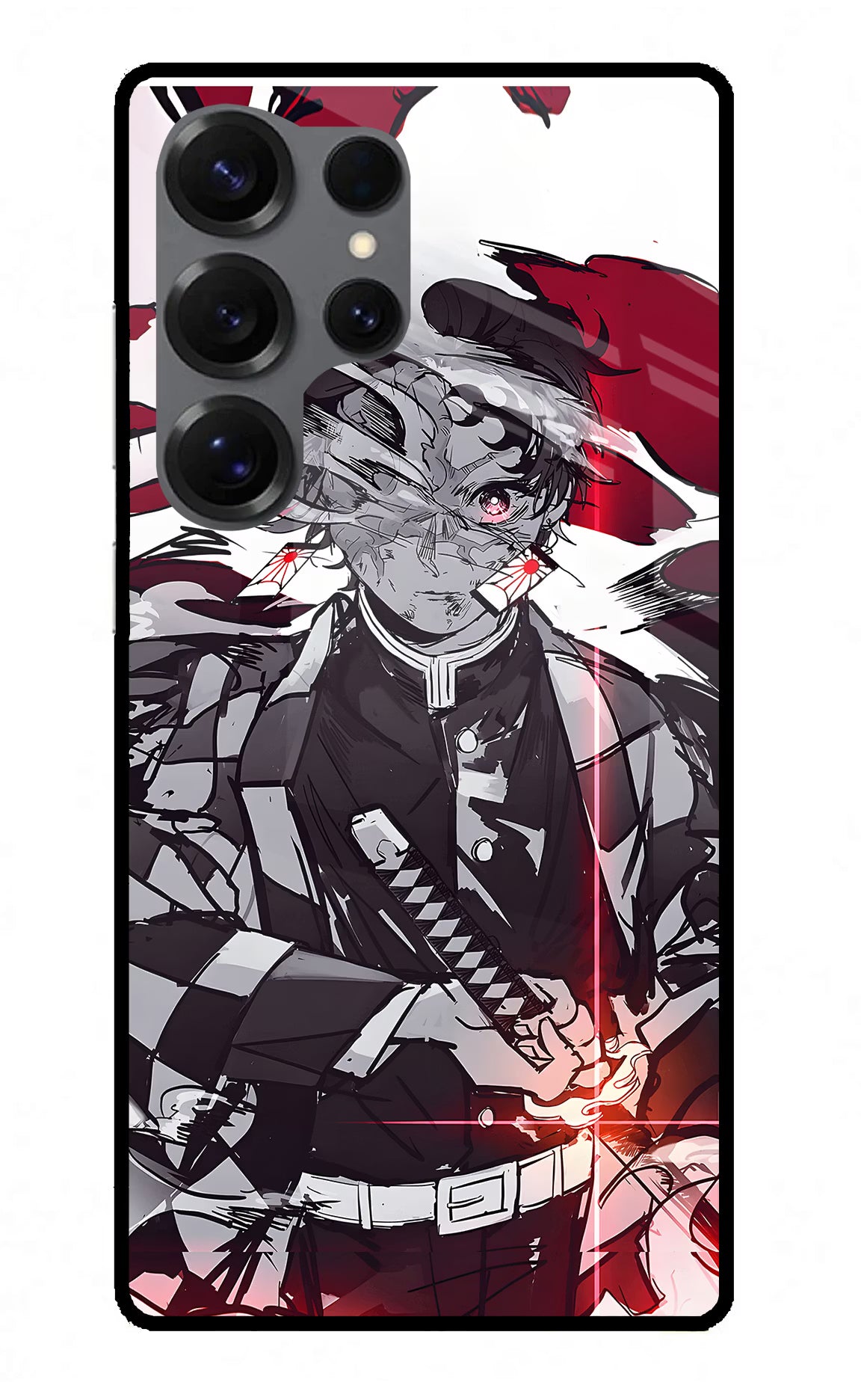 Demon Slayer Samsung S25 Ultra Glass Case Back Cover by Casekaro