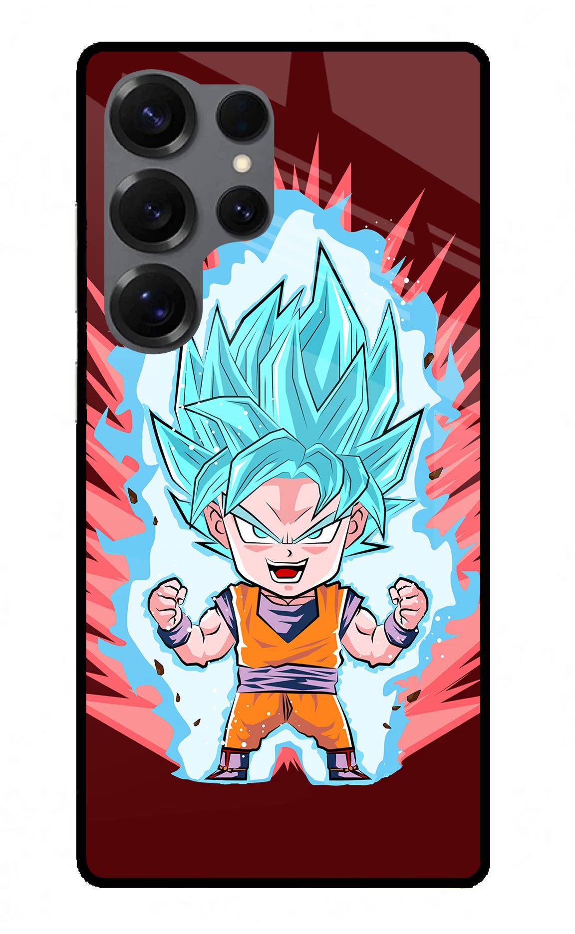 Goku Little Samsung S25 Ultra Glass Case