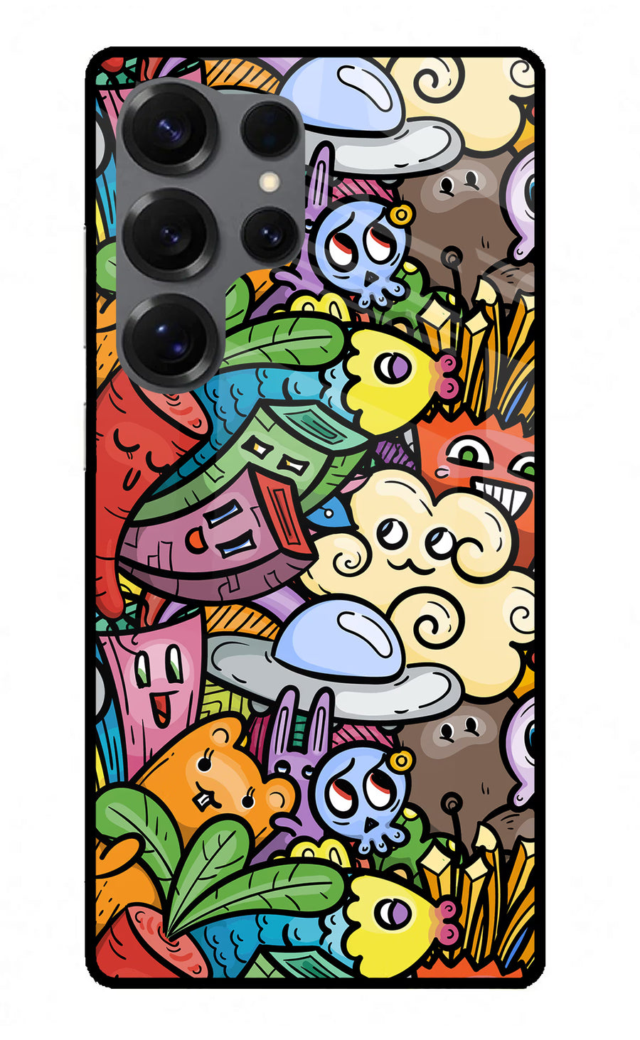 Veggie Doodle Samsung S25 Ultra Back Cover, Metal case