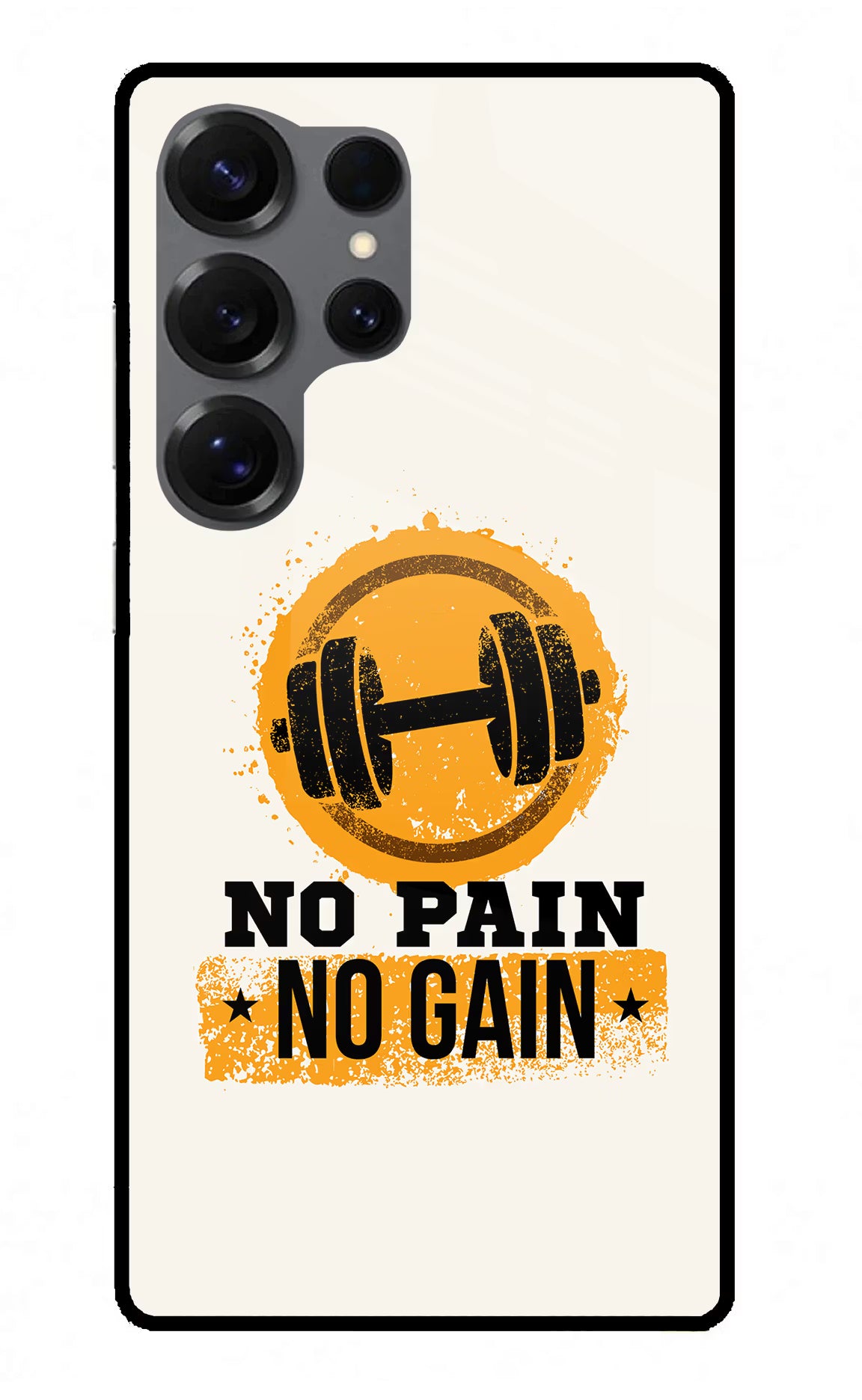 No Pain No Gain Samsung S25 Ultra Glass Case