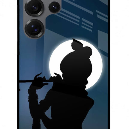 Shri Krishna Silhouette Samsung S25 Ultra Glass Case