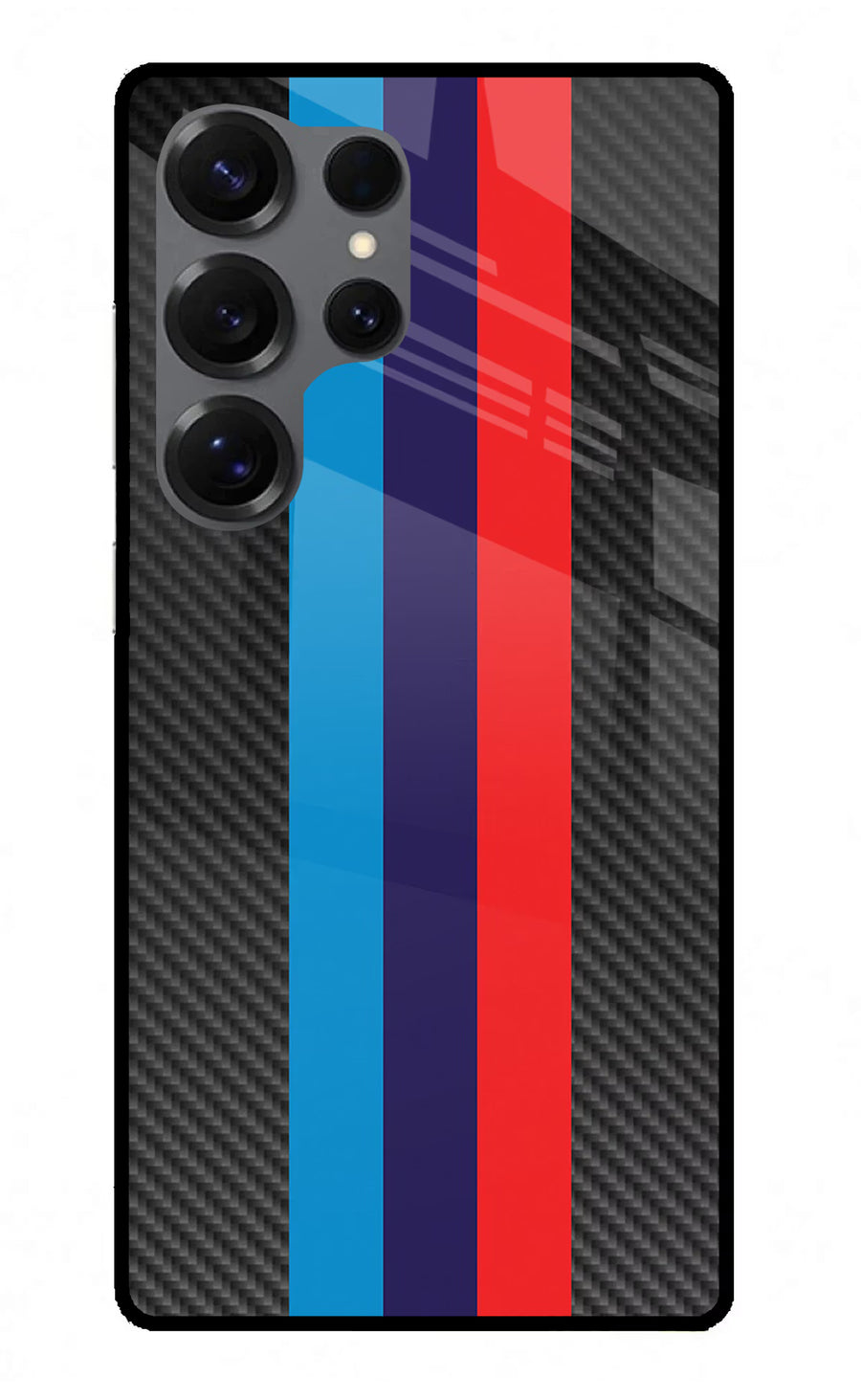 BMW Stripes Pattern Samsung S25 Ultra Back Cover, Metal case