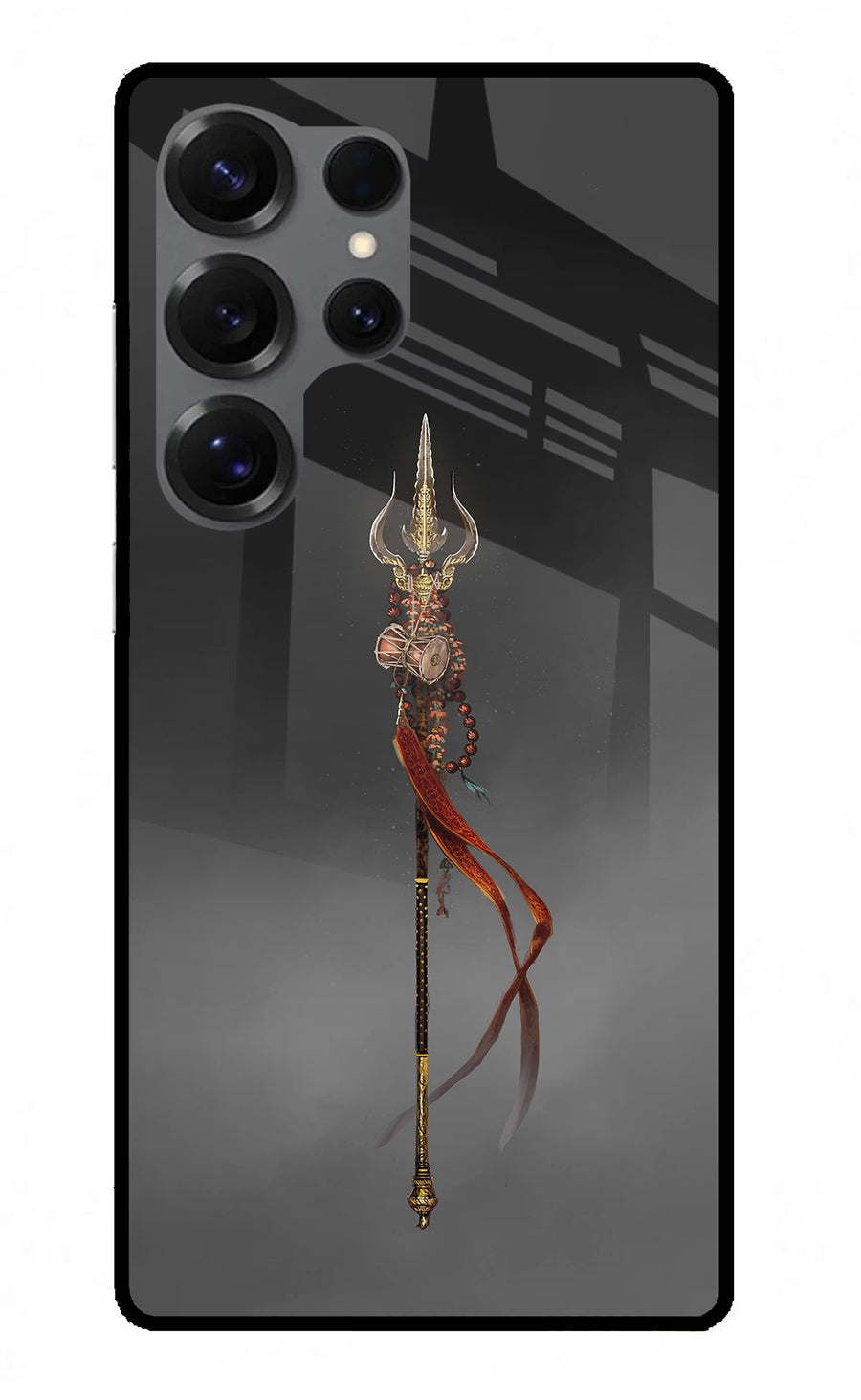 Shiv Trishul Samsung S25 Ultra Back Cover, Metal case