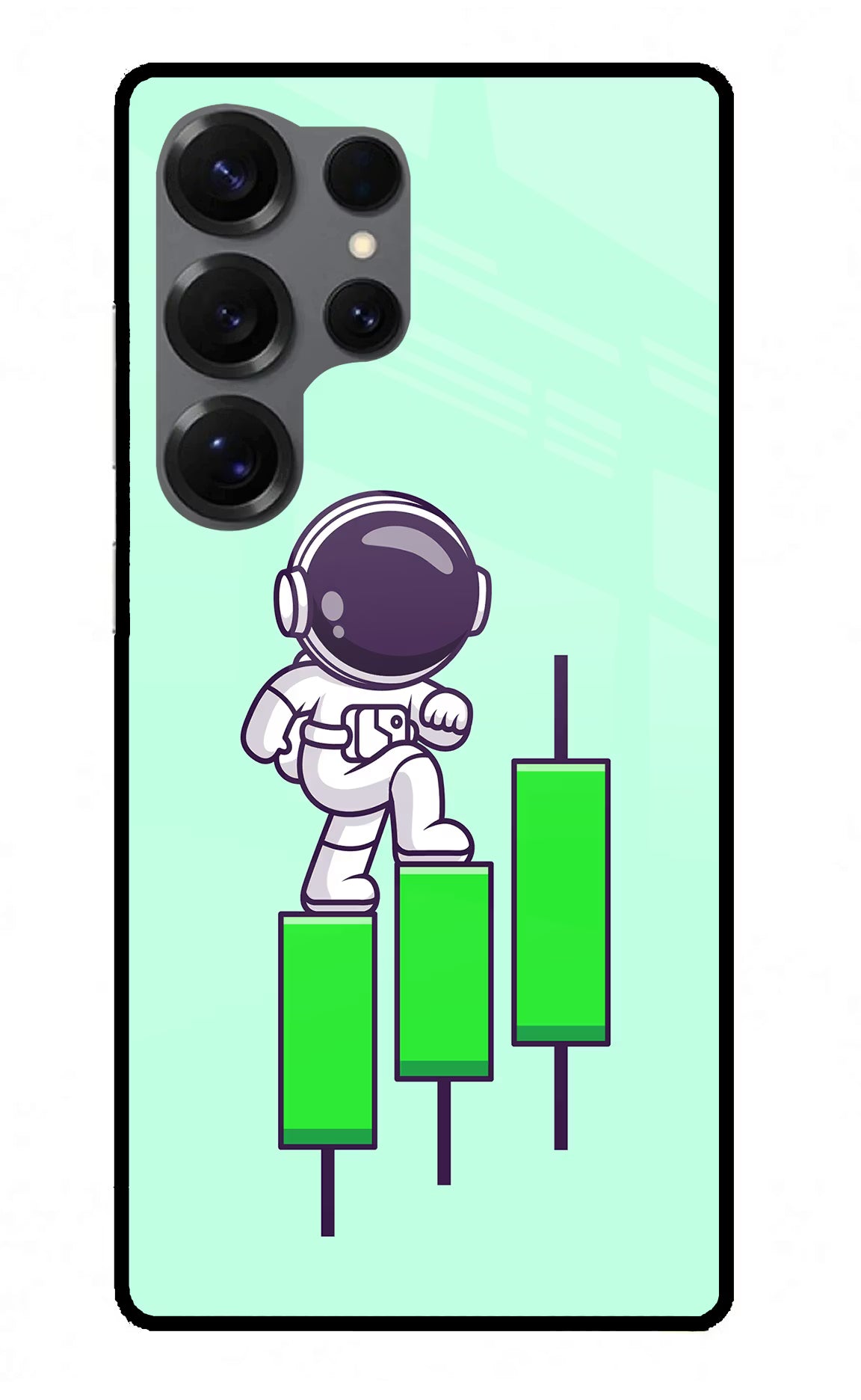Astronaut Trader Samsung S25 Ultra Glass Case