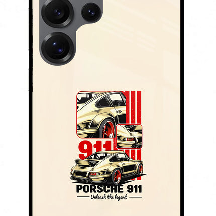 Classic Porsche 911 Samsung S25 Ultra Glass Case Back Cover by Casekaro