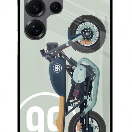 Classic Cafe Racer 99 Samsung S25 Ultra Glass Case