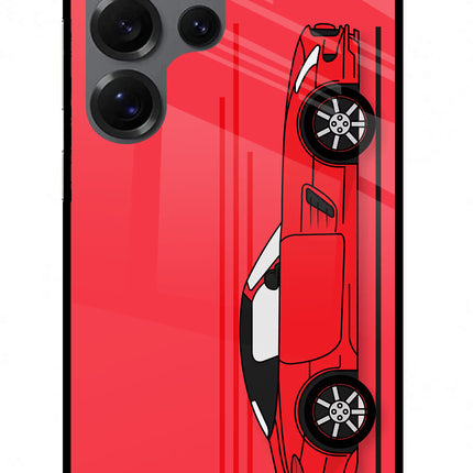 Red Velocity Samsung S25 Ultra Glass Case