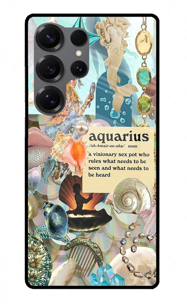 Aquarius Zodiac Samsung S25 Ultra Glass Case