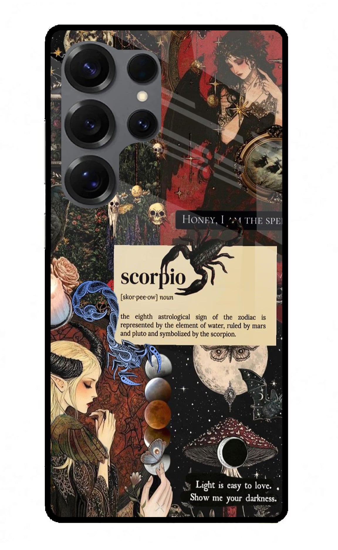 Scorpio Zodiac Samsung S25 Ultra Glass Case Back Cover by Casekaro
