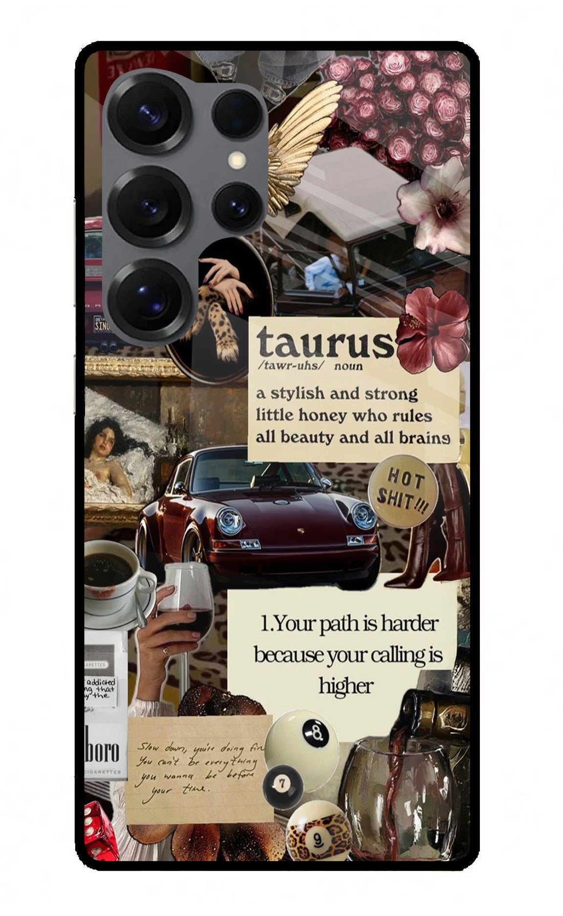 Taurus Zodiac Samsung S25 Ultra Glass Case Back Cover by Casekaro