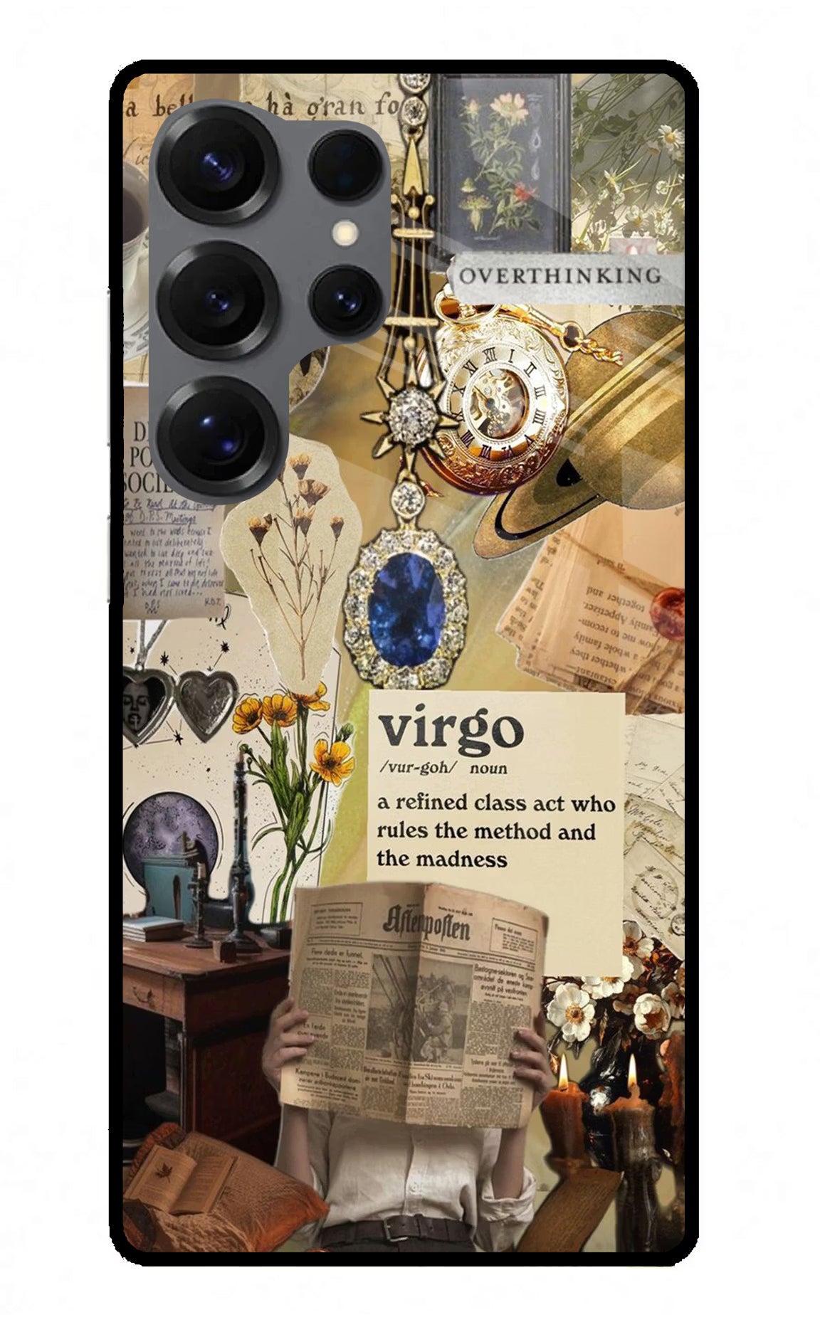 Virgo Zodiac Samsung S25 Ultra Glass Case Back Cover by Casekaro