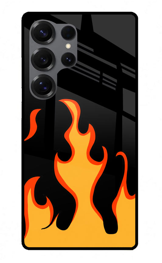 Fired Up – Black Samsung S25 Ultra Glass Case