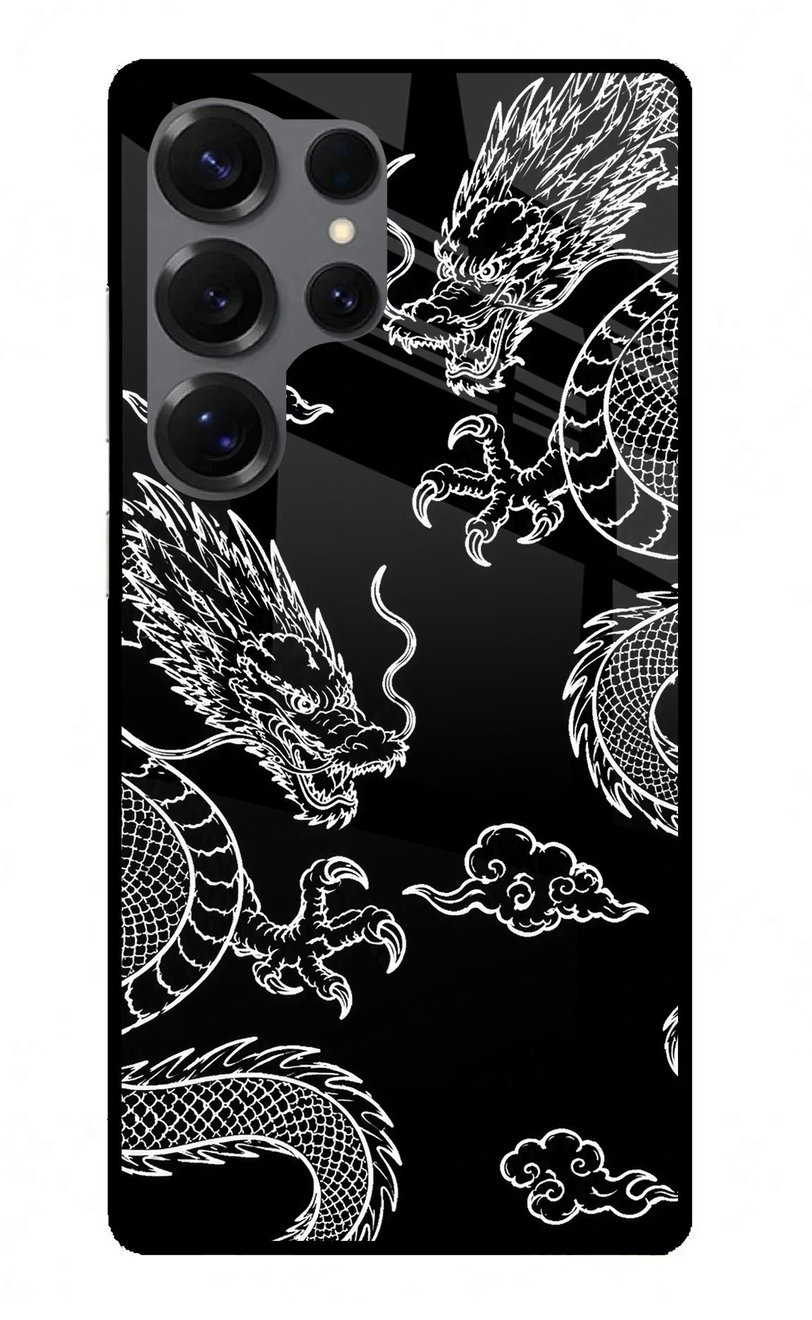 Twin Dragons Samsung S25 Ultra Glass Case