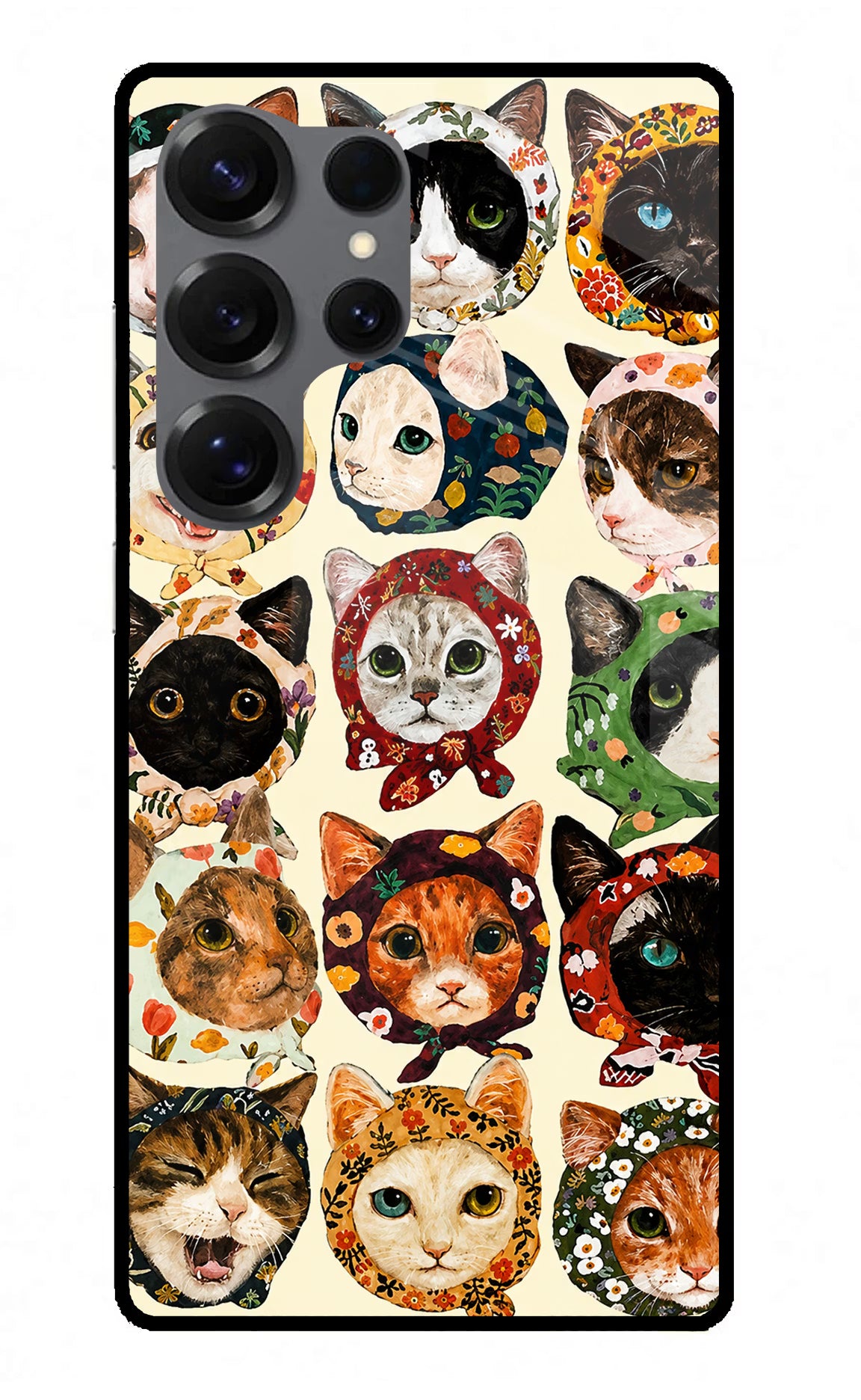 Cool Cat Samsung S25 Ultra Glass Case