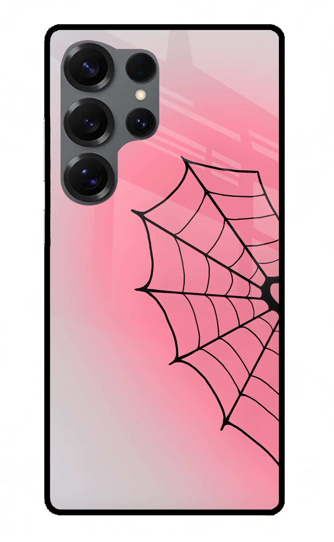 Pink Web Samsung S25 Ultra Glass Case
