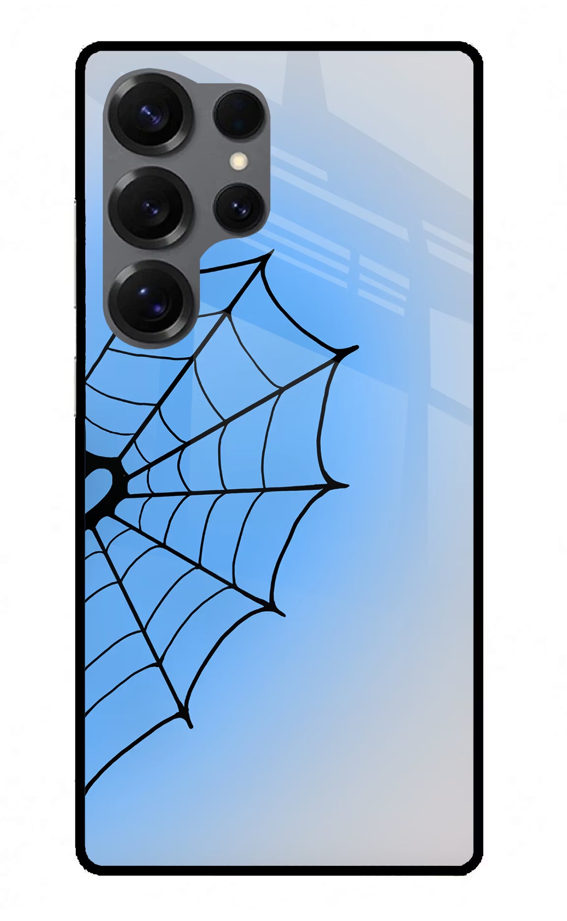 Blue Web Samsung S25 Ultra Glass Case