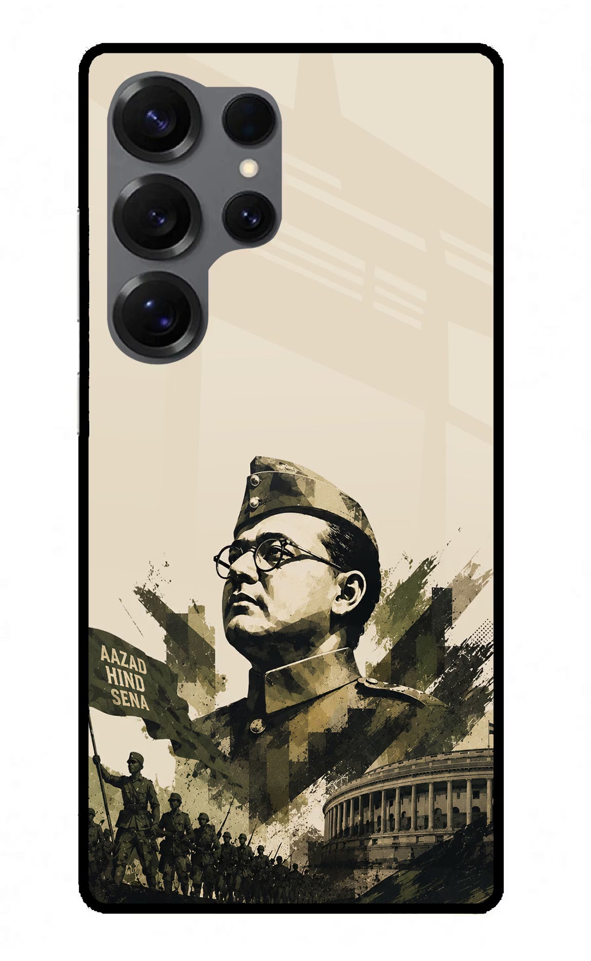Netaji Rising Samsung S25 Ultra Glass Case