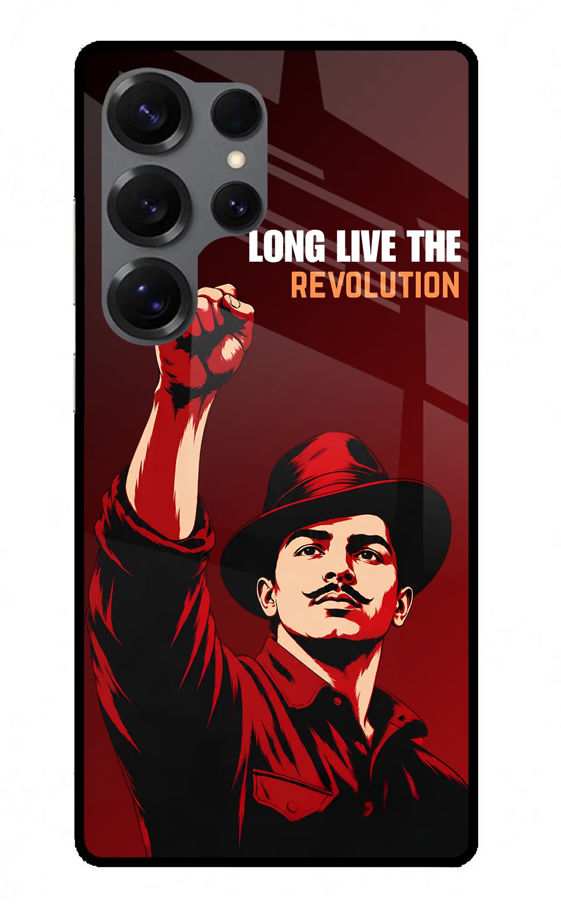 Bhagat Singh Revolution Samsung S25 Ultra Glass Case