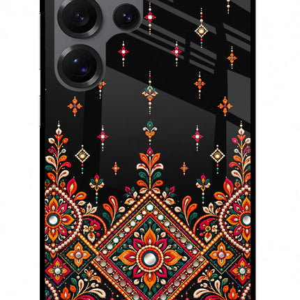 Noir Mehfil Samsung S25 Ultra Glass Case