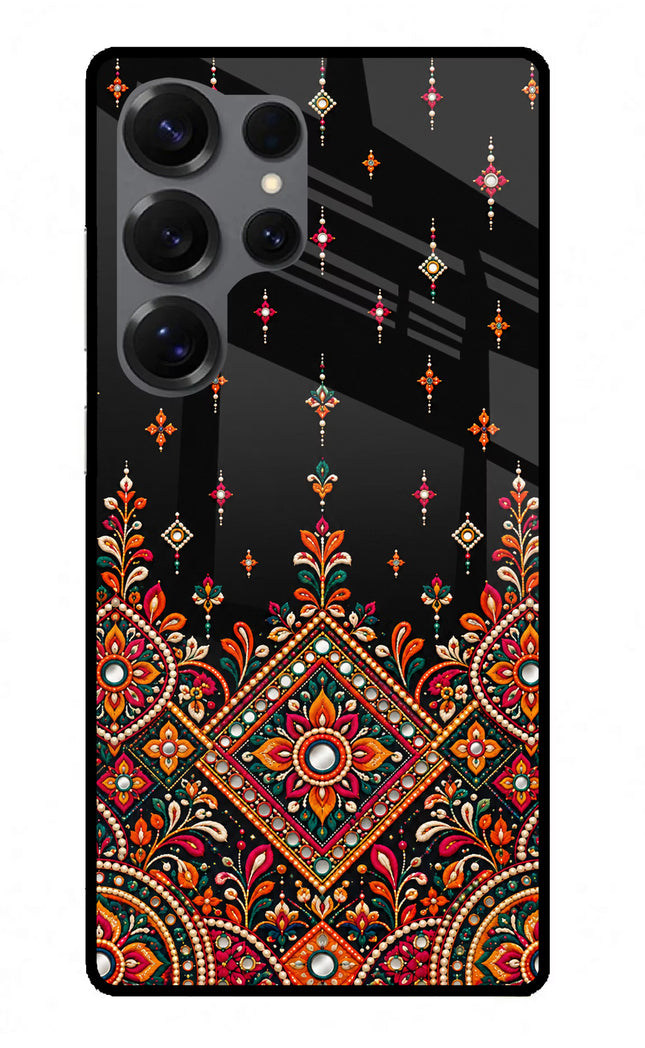 Noir Mehfil Samsung S25 Ultra Glass Case