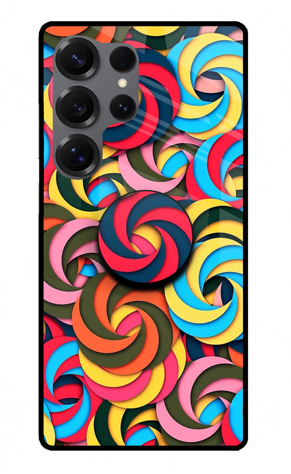 Spiral Pattern Samsung S25 Ultra Pop Case by Casekaro
