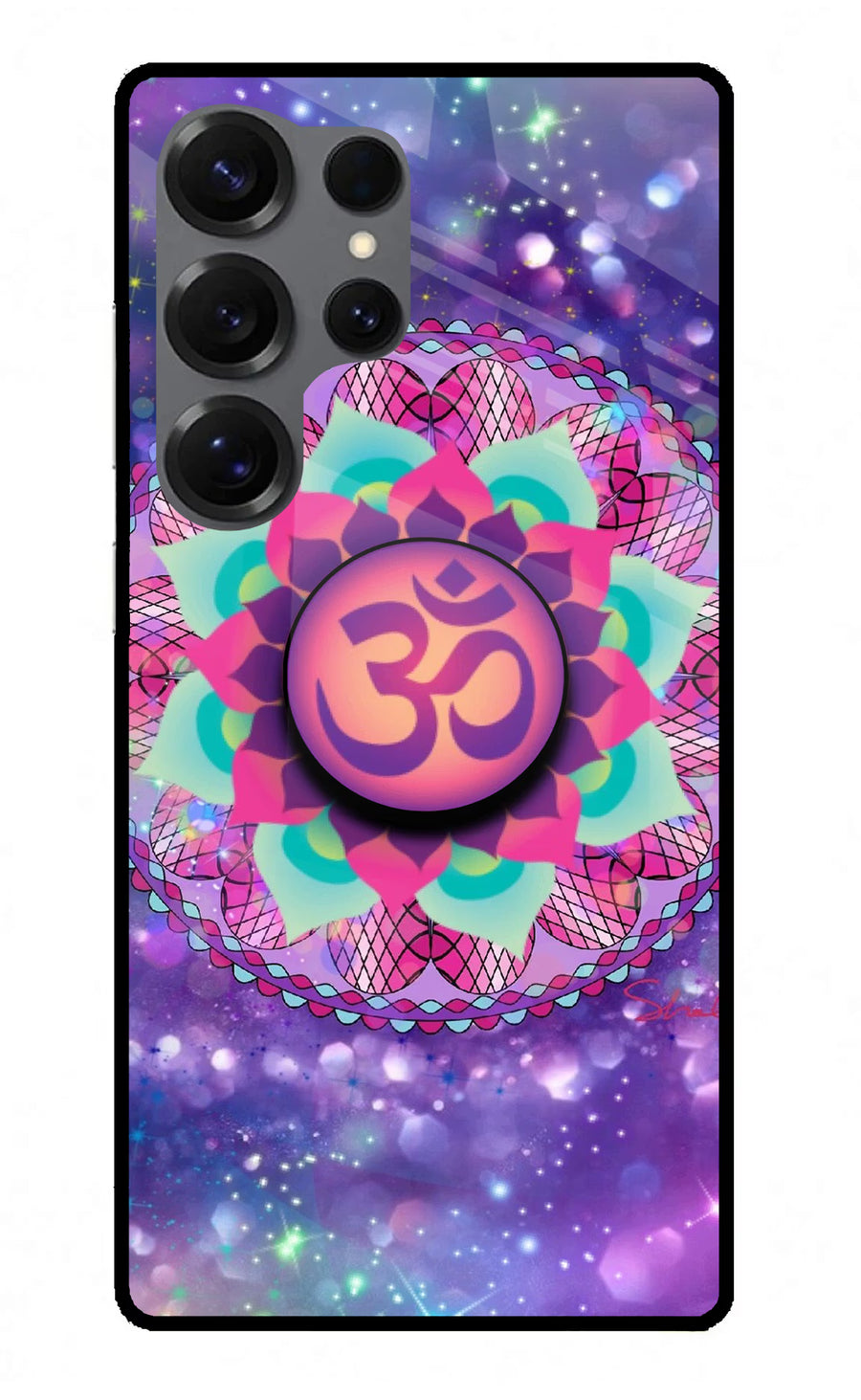 Om Purple Samsung S25 Ultra Pop Case, Metal case