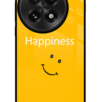 Happiness With Smiley OnePlus 13 Glass Case