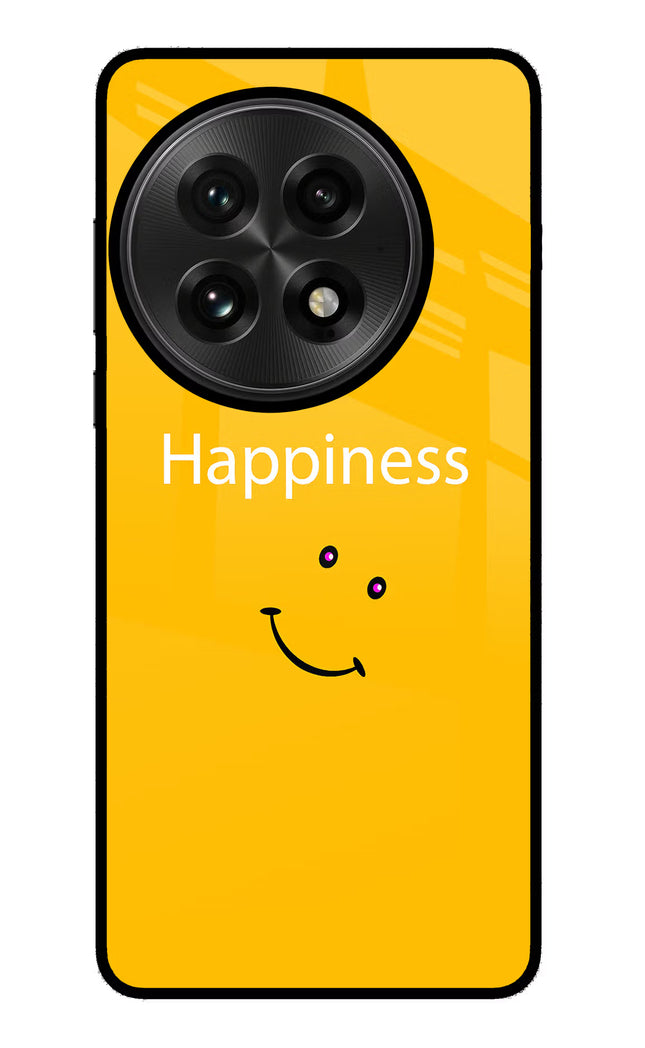Happiness With Smiley OnePlus 13 Glass Case