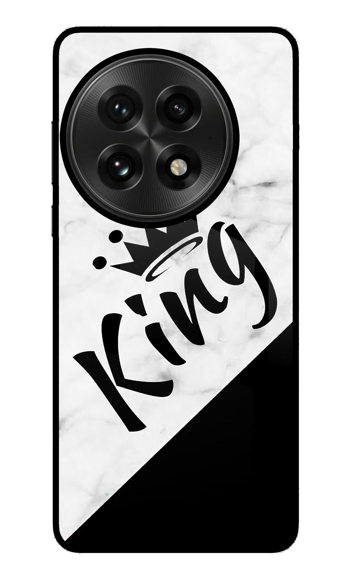 King OnePlus 13 Glass Case Back Cover by Casekaro