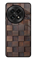 Wooden Cube Design OnePlus 13 Glass Case