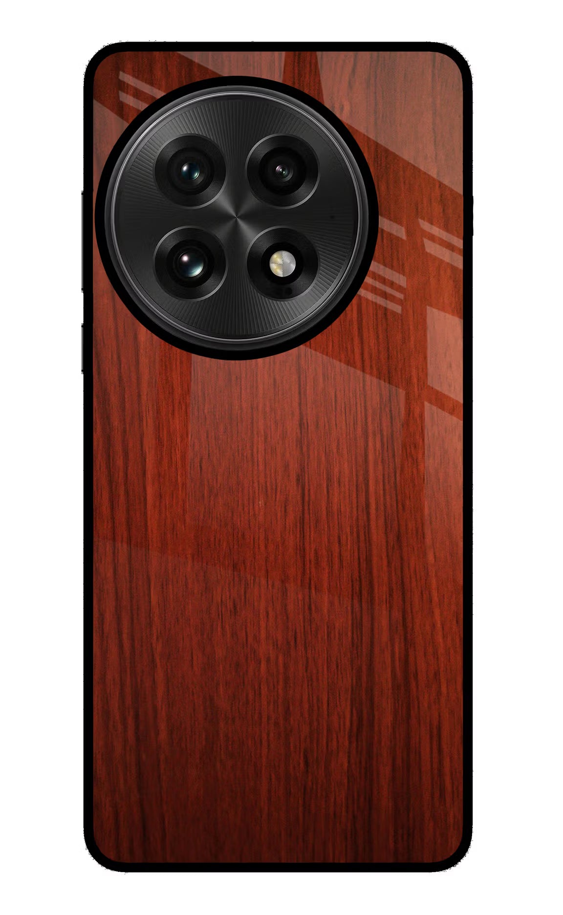 Wooden Plain Pattern OnePlus 13 Glass Case