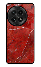 Red Marble Design OnePlus 13 Glass Case
