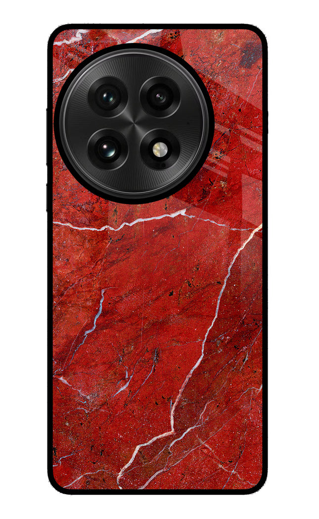 Red Marble Design OnePlus 13 Glass Case