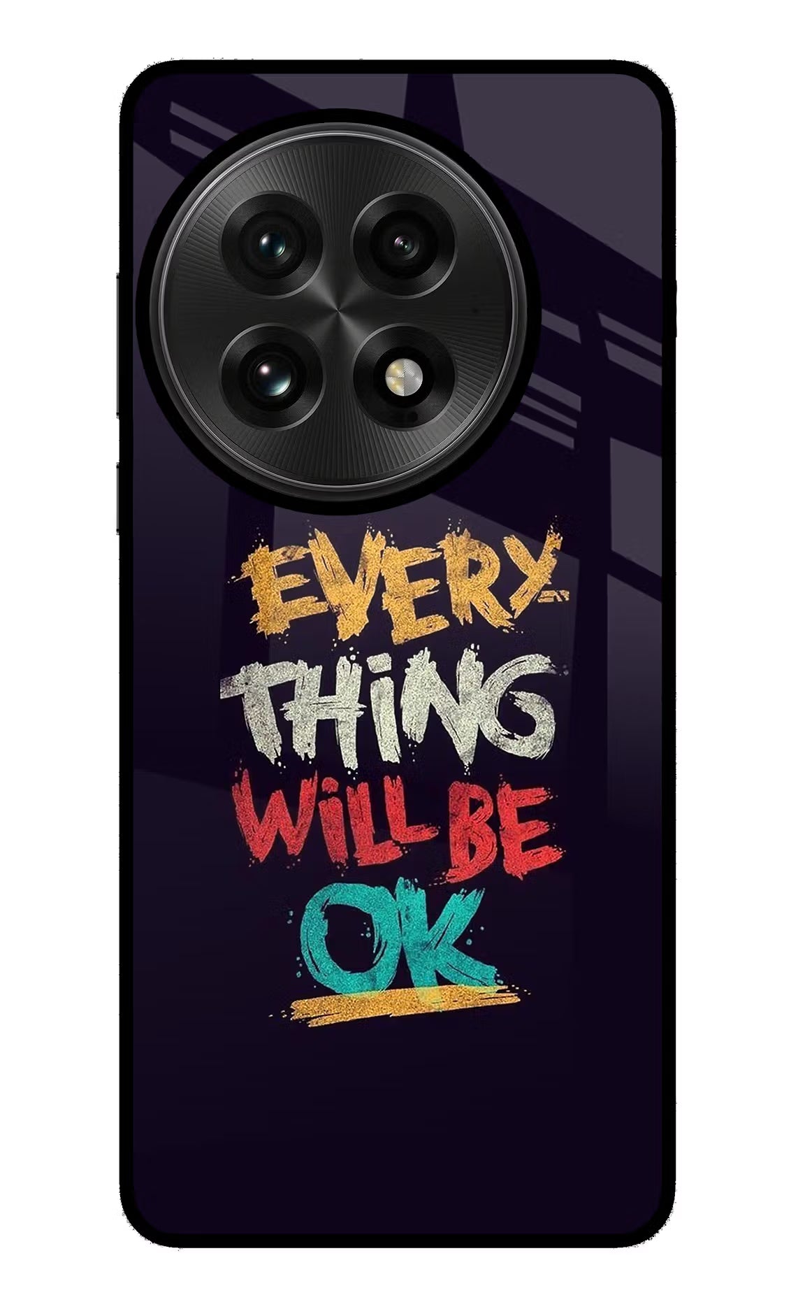 Everything Will Be Ok OnePlus 13 Glass Case Back Cover by Casekaro