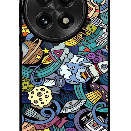 Space Abstract OnePlus 13 Glass Case
