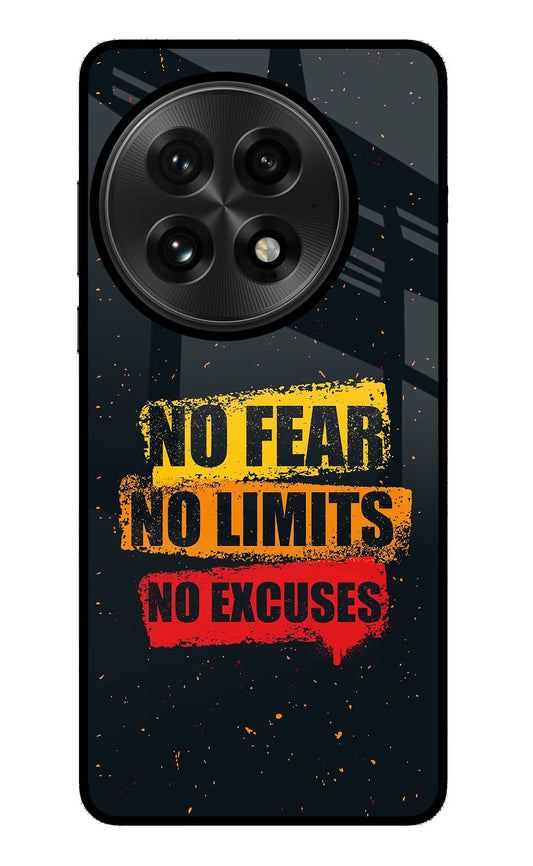 No Fear No Limits No Excuse OnePlus 13 Glass Case