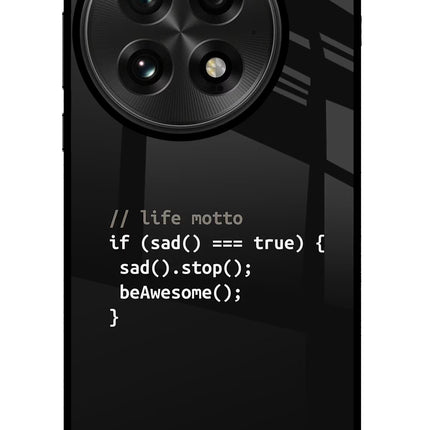 Life Motto Code OnePlus 13 Glass Case