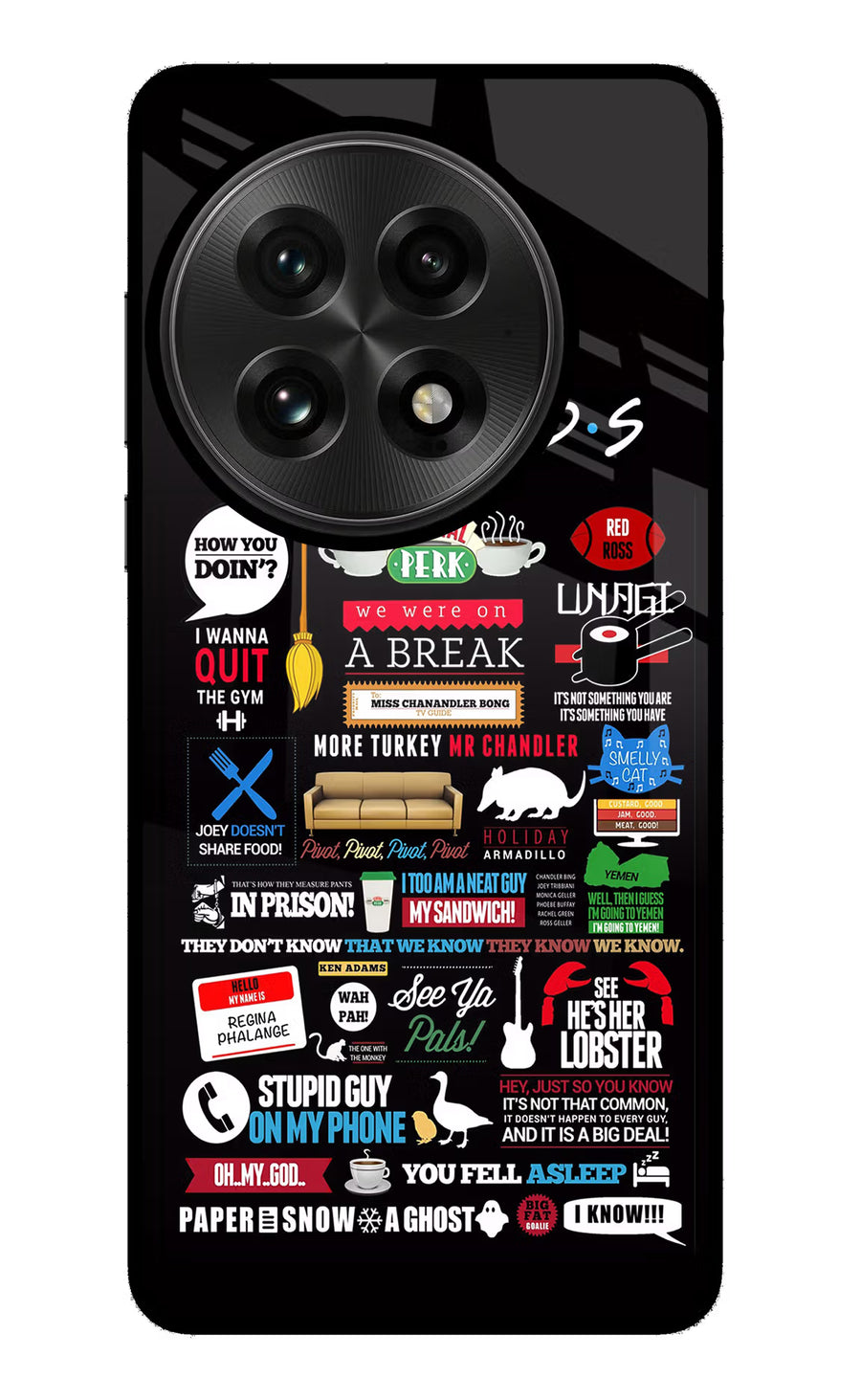 FRIENDS OnePlus 13 Back Cover, Glass case
