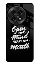 Open Your Mind Before Your Mouth OnePlus 13 Glass Case