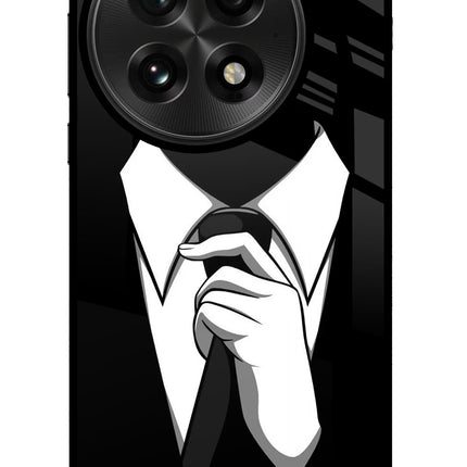 Black Tie OnePlus 13 Glass Case