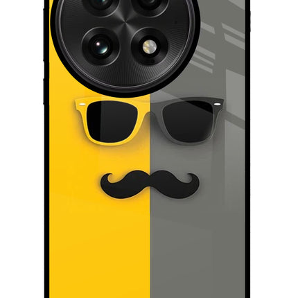 Sunglasses with Mustache OnePlus 13 Glass Case