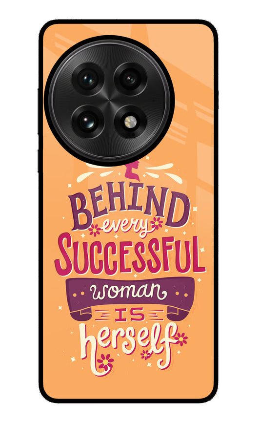 Behind Every Successful Woman There Is Herself OnePlus 13 Glass Case