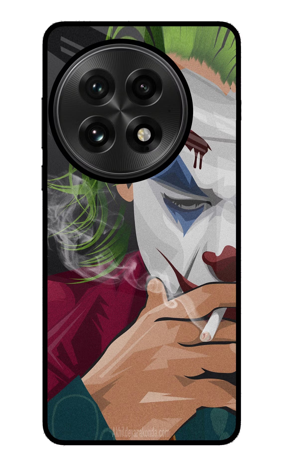 Joker Smoking OnePlus 13 Glass Case Back Cover by Casekaro