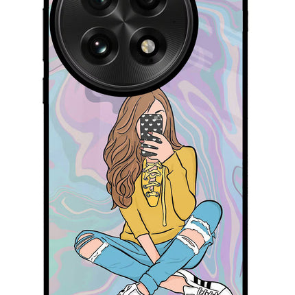 Selfie Girl OnePlus 13 Glass Case