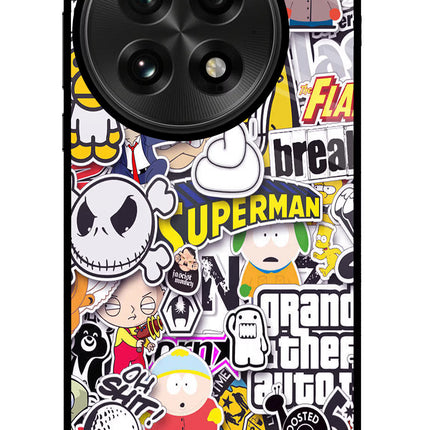 Sticker Bomb OnePlus 13 Glass Case