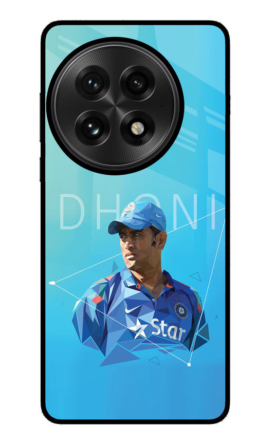 Dhoni Artwork OnePlus 13 Glass Case