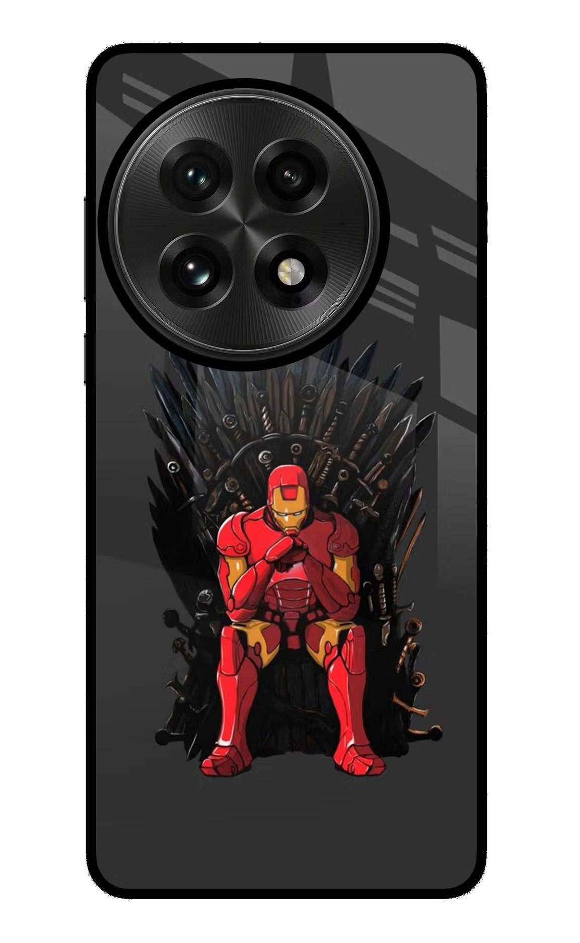 Ironman Throne OnePlus 13 Glass Case Back Cover by Casekaro
